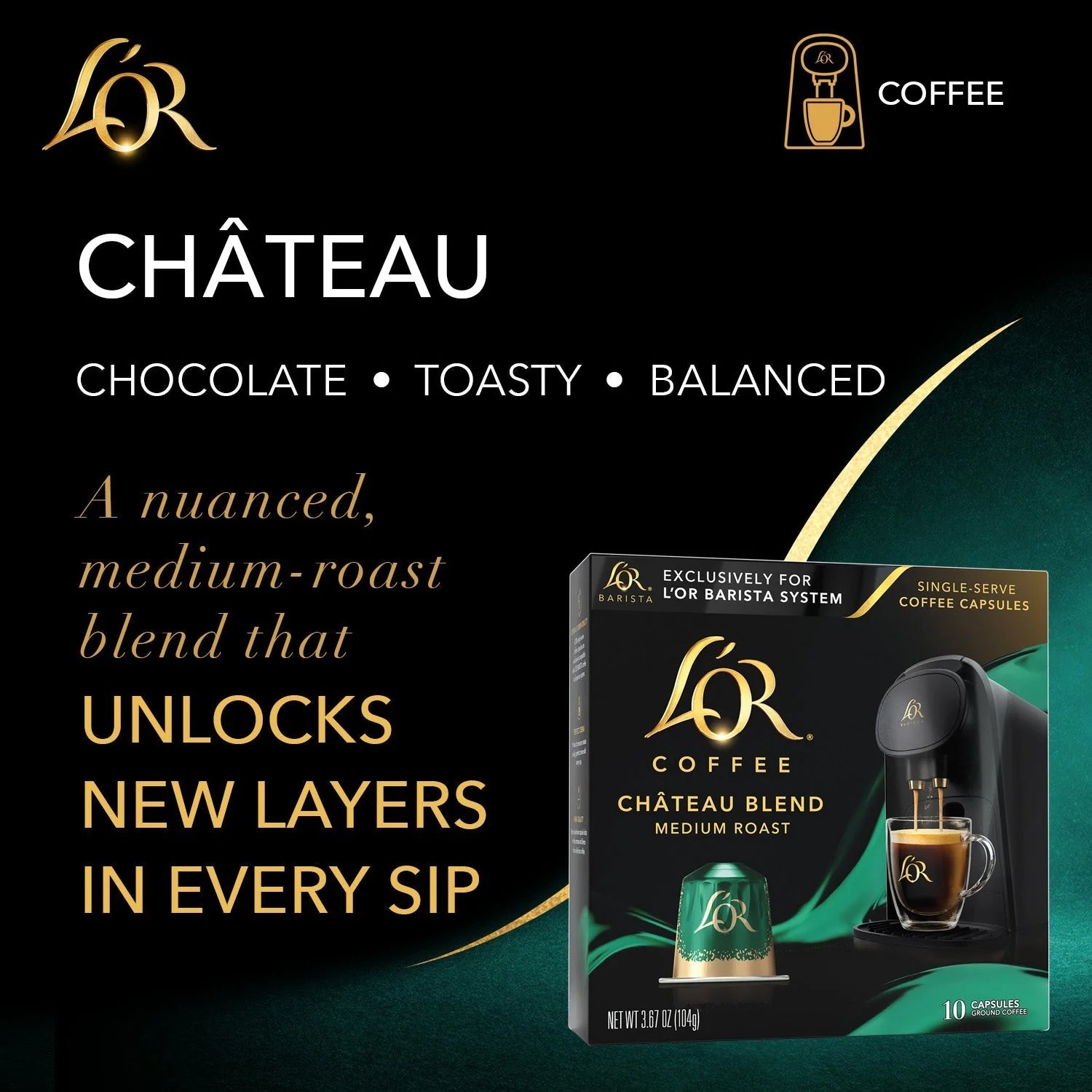 L'OR Chateau Blend Coffee Capsules